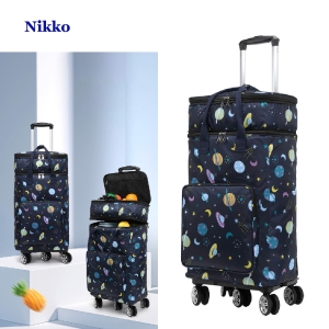 NIKKO 日光 時尚家用加高保溫買菜手拉車